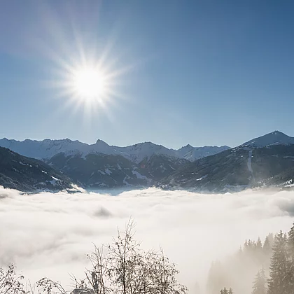 Panorama Talblick aus Bad Hofgastein (c) Gasteinertal Tourismus Panorama Talblick Bad Hofgastein mit Nebel