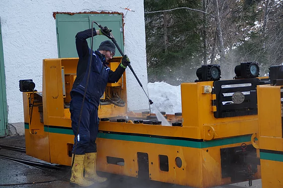 Lok putzen Winterarbeiten
