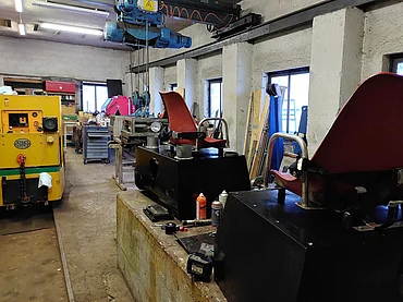 Remise im Gasteiner Heilstollen.