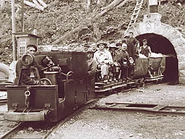 Historisches Bild Gasteiner Heilstollen.