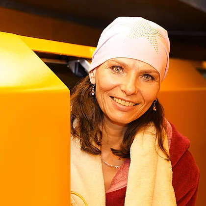 Bild der Frau, 07.09.22, Österreich, Bad GasteinPatientengeschichte Heilstollen Bad GasteinSabine Cauli, rheumatische Erkrankung Morbus BechterewFoto: Marion Vogel